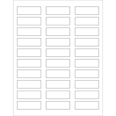 Officespace 2.375 x 0.75 in. Rectangle Laser Labels, White OF3359561